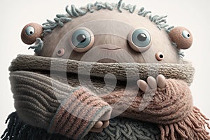 Monstrously Charming: Award-Winning 8K Cinematic Details of a Cashmere Sweater-Clad Cute Monster