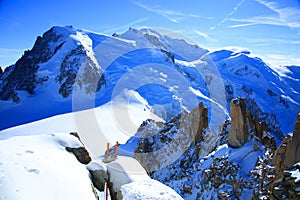 Mont Blanc (4810m) in Haute Savoie, France, Europe