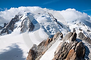 Mont Blanc, Aiguille du Midi, Glacier photo