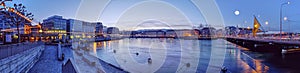 Mont-Blanc bridge and Rhone river, Geneva