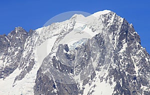 Mont Blanc chain in Italy