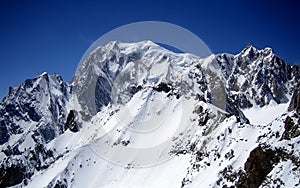 The Mont Blanc, the highest mountain of Europe