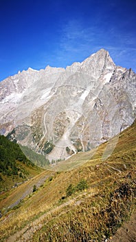 Mont Blanc. Italy. Valle d& x27;Aosta