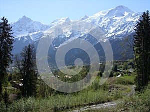 Mont Blanc in Les Houches, France photo