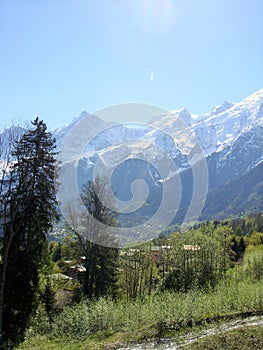 Mont Blanc in Les Houches, France photo