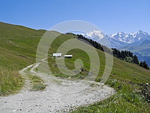 Mont Blanc from Les Saisies