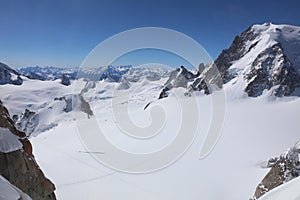 Mont Blanc Massif from Aiguille du Midi