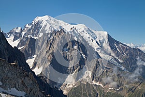 Mont Blanc massif from Grands Montets