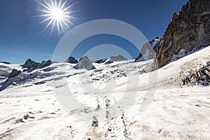 Mont Blanc massif mountains landscape