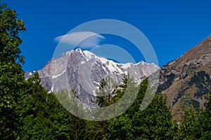 Mont Blanc in Morgex, Val Aoste, Italy