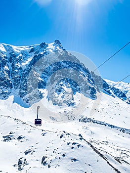 Mont Blanc mountain in France