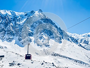 Mont Blanc mountain in France