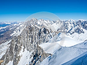 Mont Blanc mountain in France