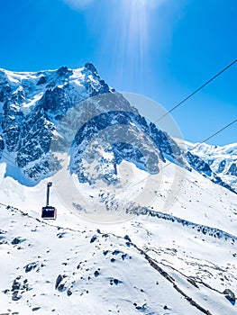 Mont Blanc mountain in France