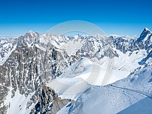 Mont Blanc mountain in France