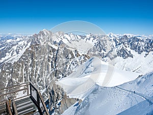 Mont Blanc mountain in France