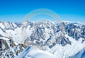 Mont Blanc mountain in France