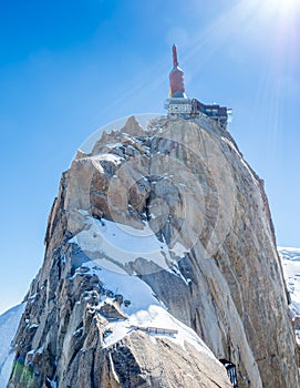 Mont Blanc mountain in France