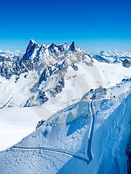 Mont Blanc mountain in France