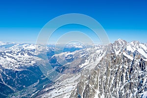 Mont Blanc mountain in France