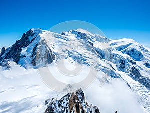 Mont Blanc mountain in France