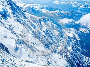 Mont Blanc mountain in France