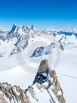 Mont Blanc mountain in France