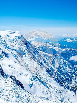 Mont Blanc mountain in France