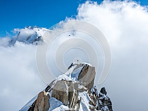 Mont Blanc mountain in France