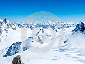 Mont Blanc mountain in France