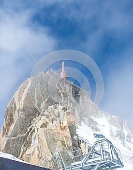 Mont Blanc mountain in France