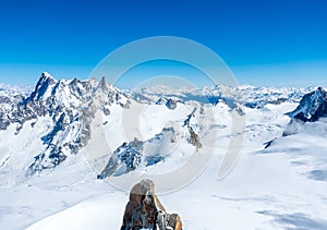 Mont Blanc mountain in France