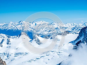 Mont Blanc mountain in France