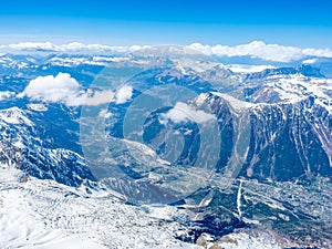 Mont Blanc mountain in France