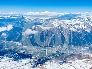 Mont Blanc mountain in France