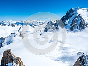 Mont Blanc mountain in France