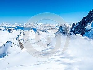 Mont Blanc mountain in France