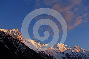 Mont Blanc moutains timelapse