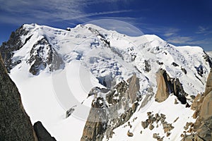 Mont Blanc viewed from Aiguille de Midi, Chamonix