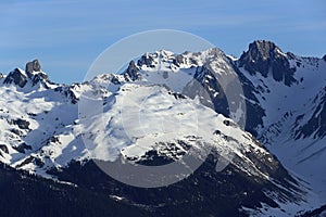 Montana en estación de esquí de Francia 