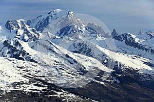 Montana en estación de esquí de Francia 