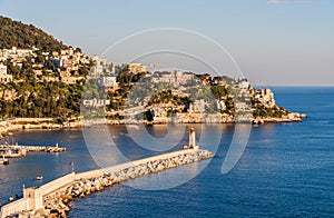 Mont Boron as seen from Colline du chateau - Nice - France photo