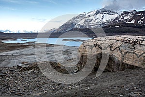 The Mont Cenis lake empty