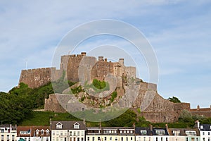 Mont Orgueil Castle in Gorey, Jersey, UK