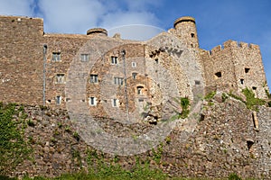 Mont Orgueil Castle in Gorey, Jersey, UK
