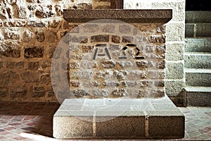 Mont Saint Michel abbey dead stone