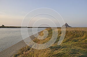 Mont Saint Michel, the Couesnon and salt marshes