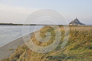 Mont Saint Michel, the Couesnon and salt marshes