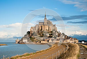 Mont Saint-Michel, high tide, autumn