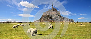 Mont Saint Michel in Normandy France